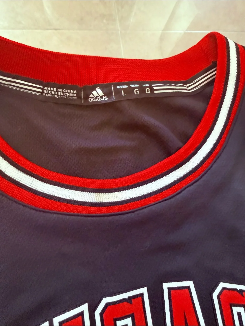 Chicago #13 Basketball Jersey by Adidas - Black & Red